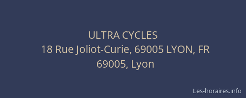 ULTRA CYCLES