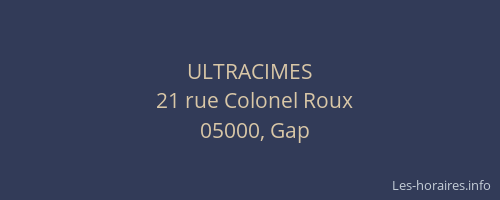 ULTRACIMES