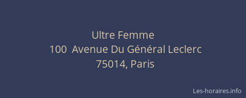 Ultre Femme