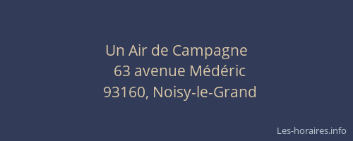 Un Air de Campagne