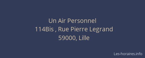 Un Air Personnel