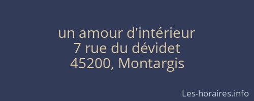 un amour d'intérieur