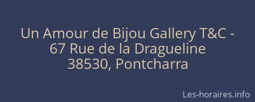 Un Amour de Bijou Gallery T&C -