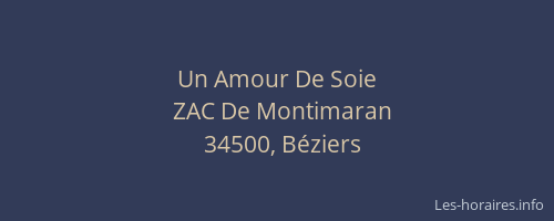 Un Amour De Soie