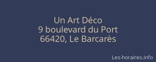 Un Art Déco