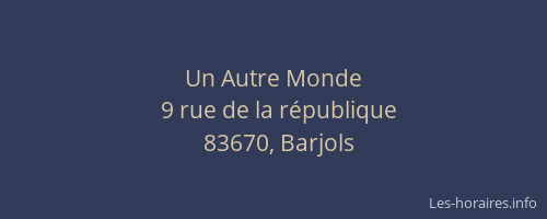 Un Autre Monde