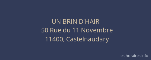 UN BRIN D'HAIR