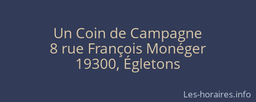 Un Coin de Campagne