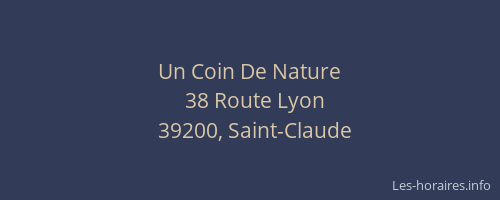 Un Coin De Nature