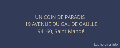 UN COIN DE PARADIS