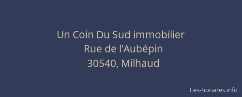 Un Coin Du Sud immobilier