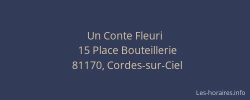 Un Conte Fleuri