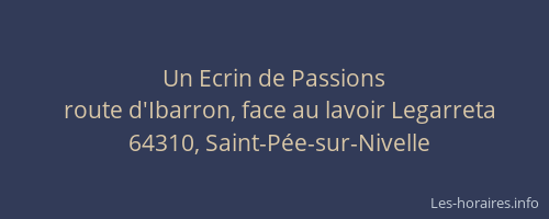 Un Ecrin de Passions