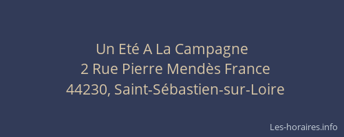 Un Eté A La Campagne