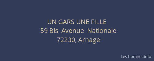 UN GARS UNE FILLE