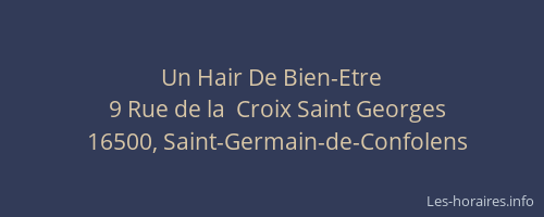 Un Hair De Bien-Etre