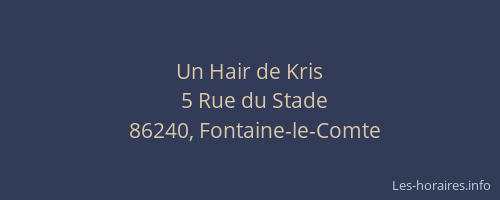 Un Hair de Kris