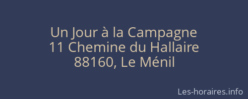 Un Jour à la Campagne