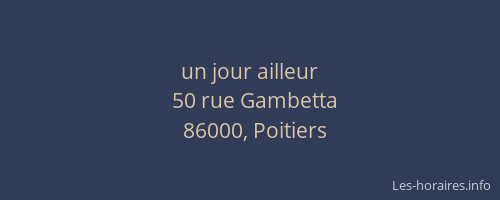 un jour ailleur
