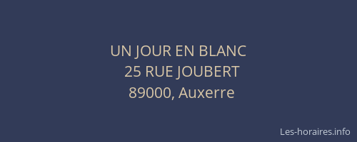 UN JOUR EN BLANC
