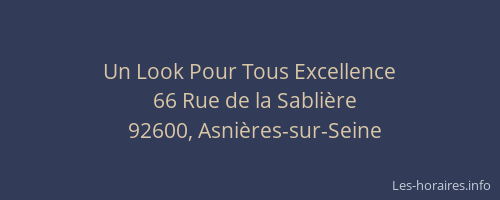 Un Look Pour Tous Excellence