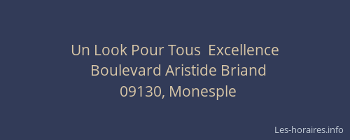 Un Look Pour Tous  Excellence
