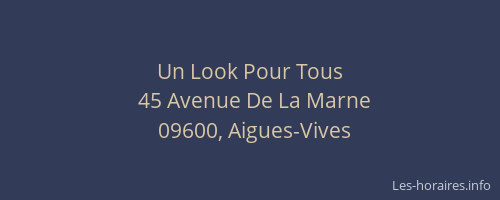 Un Look Pour Tous