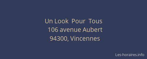 Un Look  Pour  Tous