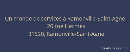 Un monde de services à Ramonville-Saint-Agne