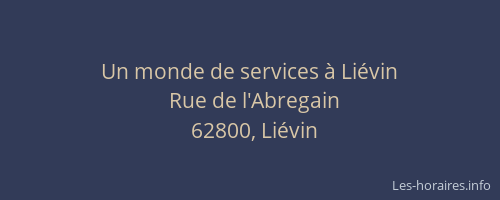 Un monde de services à Liévin