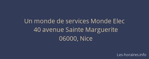 Un monde de services Monde Elec