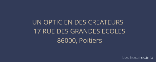 UN OPTICIEN DES CREATEURS