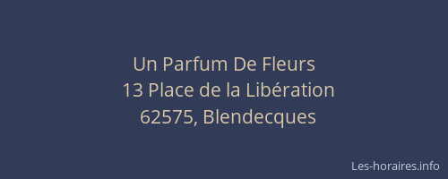 Un Parfum De Fleurs