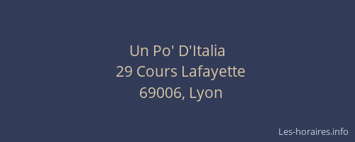 Un Po' D'Italia
