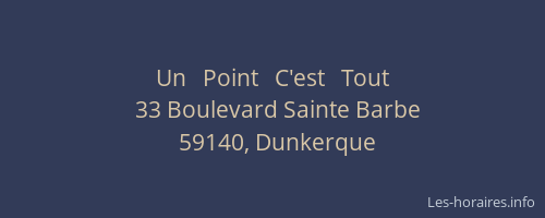 Un   Point   C'est   Tout