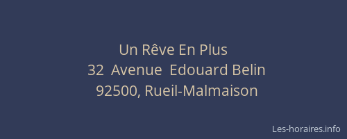 Un Rêve En Plus