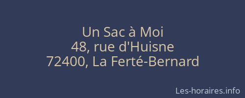 Un Sac à Moi