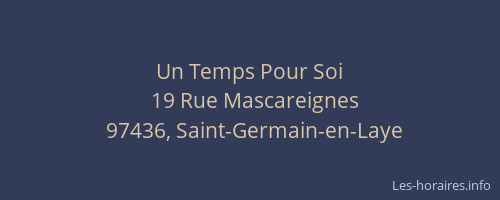 Un Temps Pour Soi
