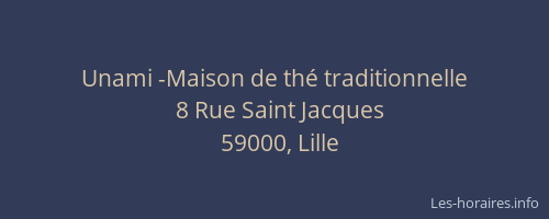 Unami -Maison de thé traditionnelle