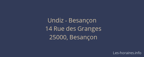 Undiz - Besançon