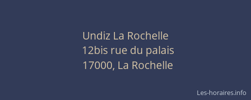 Undiz La Rochelle