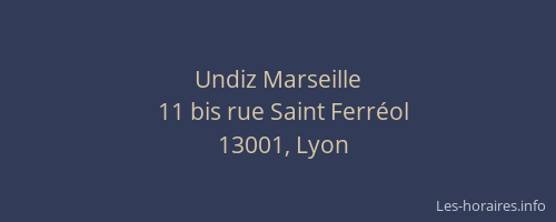 Undiz Marseille