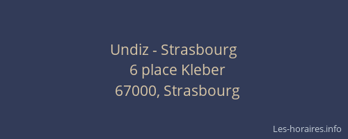 Undiz - Strasbourg