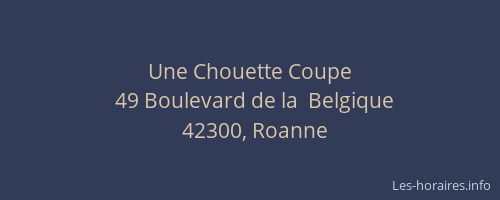 Une Chouette Coupe