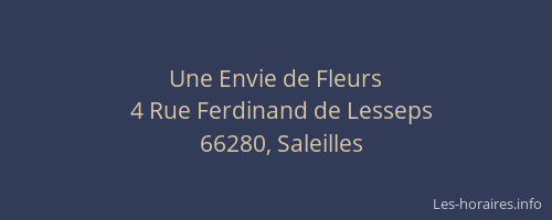Une Envie de Fleurs