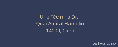 Une Fée m´a Dit