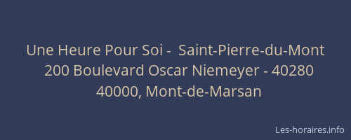 Une Heure Pour Soi -  Saint-Pierre-du-Mont