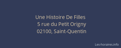 Une Histoire De Filles