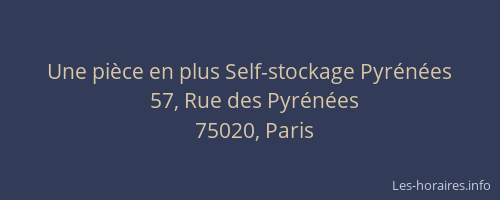 Une pièce en plus Self-stockage Pyrénées