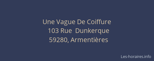 Une Vague De Coiffure